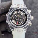 Hublot Unico Sapphire Transparent Chronograph Watch Black Inner-Best Fake Hublot Watches